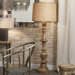 Budapest 72 Inch 150 Watt Natural Wood Floor Lamp Portable Light -Outlet Jamie Aura Store 1buda flwd 4