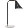 Chronicle 20 Inch 60.00 Watt Black / Antique Brass / White Marble Task Lamp Portable Light
