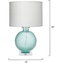 Clark 30 Inch 150.00 Watt Aqua Table Lamp Portable Light -Outlet Jamie Aura Store 1clar tlaq 5