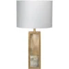 Cloudscape 33 Inch 150.00 Watt Taupe & Slate Lacquer W/ Antique Gold Leafed Metal Table Lamp Portable Light