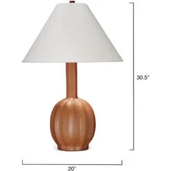 Cole 30.5 Inch 150.00 Watt Tan Table Lamp Portable Light 7 Cole 30.5 Inch 150.00 Watt Tan Table Lamp Portable Light -Outlet Jamie Aura Store 1cole tlca 2 1