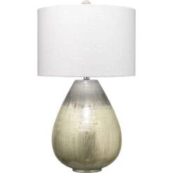 Damsel 28 Inch 150.00 Watt Etched Mercury Glass Table Lamp Portable Light