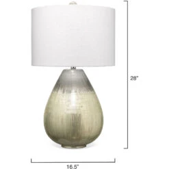 Damsel 28 Inch 150.00 Watt Etched Mercury Glass Table Lamp Portable Light -Outlet Jamie Aura Store 1dams mdmg 2 1