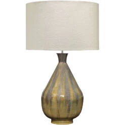 Daybreak 28 Inch 150.00 Watt Grey Enameled Metal Table Lamp Portable Light