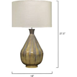 Daybreak 28 Inch 150.00 Watt Grey Enameled Metal Table Lamp Portable Light 6 Daybreak 28 Inch 150.00 Watt Grey Enameled Metal Table Lamp Portable Light -Outlet Jamie Aura Store 1dayb tlgr 2