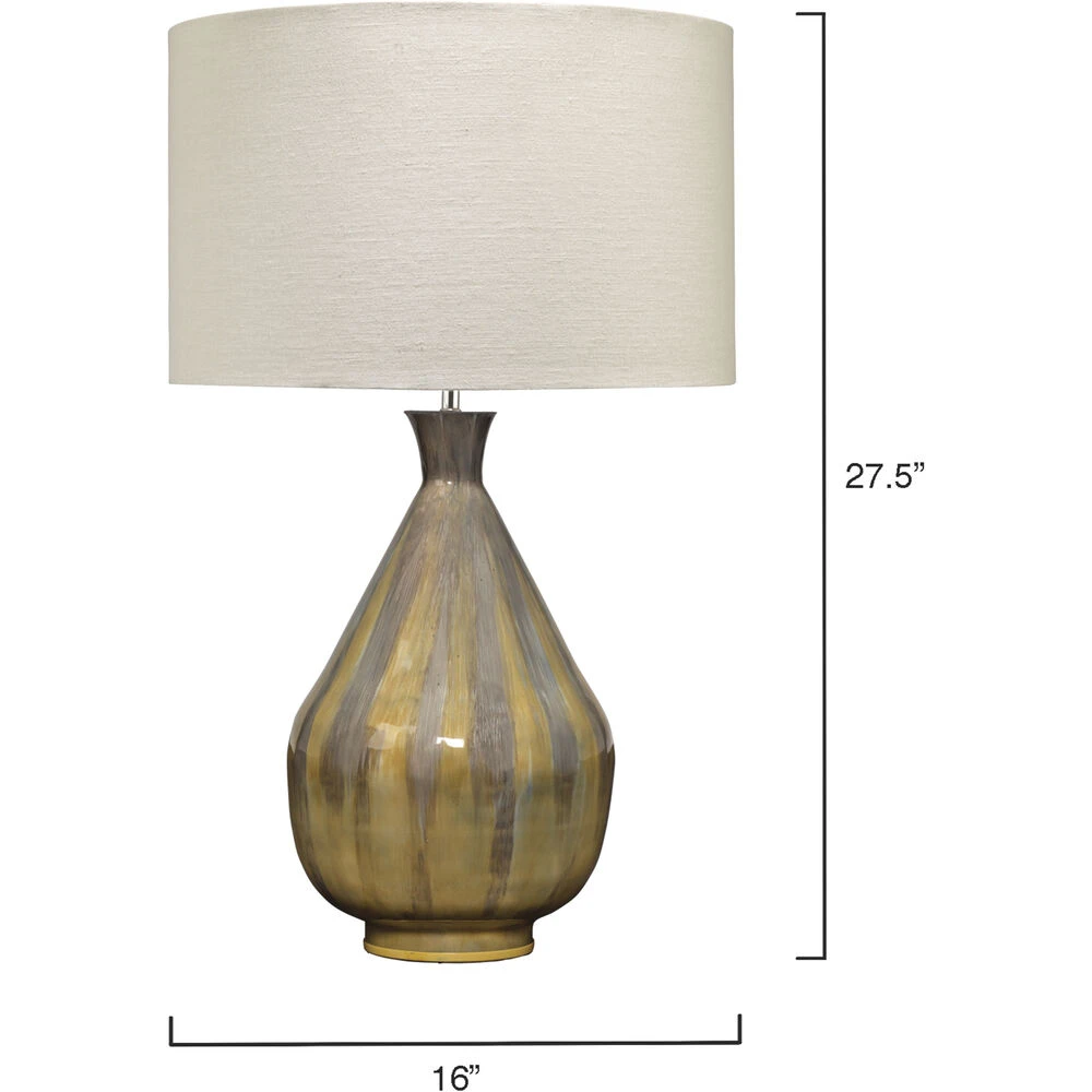 Daybreak 28 Inch 150.00 Watt Grey Enameled Metal Table Lamp Portable Light 3 Daybreak 28 Inch 150.00 Watt Grey Enameled Metal Table Lamp Portable Light - Image 3