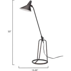 Franco Tri-Pod 33 Inch 60.00 Watt Oil Rubbed Bronze Table Lamp Portable Light -Outlet Jamie Aura Store 1fran tlob 5