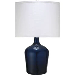 Plum Jar 29 Inch 150.00 Watt Navy Table Lamp Portable Light