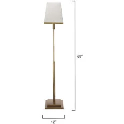 Jud 67 Inch 100.00 Watt Antique Brass Floor Lamp Portable Light -Outlet Jamie Aura Store 1jud flab 2 1