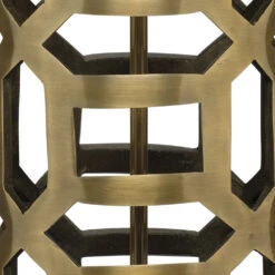 Labyrinth 30 Inch 150.00 Watt Antique Brass Metal Table Lamp Portable Light -Outlet Jamie Aura Store 1laby tlab 3 1