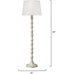 Ornate Pillar 66 Inch 150.00 Watt MOP Floor Lamp Portable Light -Outlet Jamie Aura Store 1pill flmop 5 1