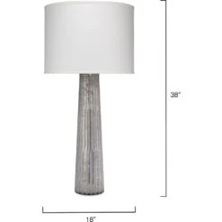 Striped Silver Pillar 38 Inch 150.00 Watt Clear Seeded Table Lamp Portable Light 5 Striped Silver Pillar 38 Inch 150.00 Watt Clear Seeded Table Lamp Portable Light -Outlet Jamie Aura Store 1pill tlss 5 1