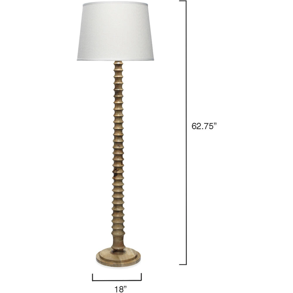 Revolution 63 Inch 150.00 Watt Bleached Wood Floor Lamp Portable Light 3 Revolution 63 Inch 150.00 Watt Bleached Wood Floor Lamp Portable Light - Image 3