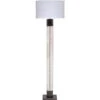 Sheridan 70 Inch 150.00 Watt White Hide & Oil Rubbed Bronze Metal Floor Lamp Portable Light