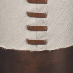 Sheridan 32 Inch 150.00 Watt White Hide & Oil Rubbed Bronze Metal Table Lamp Portable Light -Outlet Jamie Aura Store 1sher tlwh 3