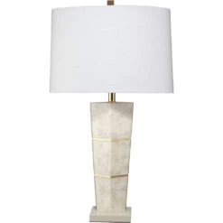 Spectacle 31 Inch 150.00 Watt Horn Lacquer W/ Gold Leaf Accents Table Lamp Portable Light
