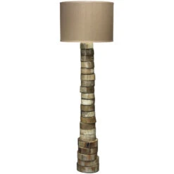 Stacked Horn 60 Inch 150 Watt Horn Floor Lamp Portable Light