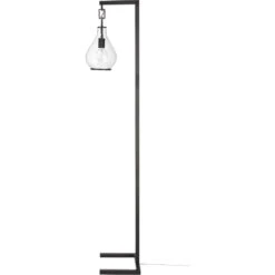 Tear Drop 68 Inch 40.00 Watt Clear Glass & Oil Rubbed Bronze Floor Lamp Portable Light