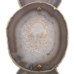 Trinity 25 Inch 40 Watt Pale Lavender Agate & Antique Brass Table Lamp Portable Light -Outlet Jamie Aura Store 1trin lglv 1