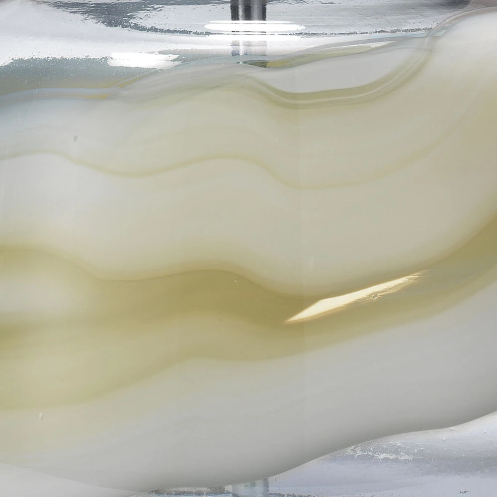 Ursula 26 Inch 150.00 Watt Blue Swirl Glass Table Lamp Portable Light 4 Ursula 26 Inch 150.00 Watt Blue Swirl Glass Table Lamp Portable Light - Image 4