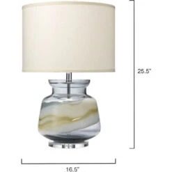 Ursula 26 Inch 150.00 Watt Blue Swirl Glass Table Lamp Portable Light 6 Ursula 26 Inch 150.00 Watt Blue Swirl Glass Table Lamp Portable Light -Outlet Jamie Aura Store 1ursu tlbl 5