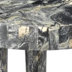 Artemis 16 X 14 Inch Black Resin Side Table 6 Artemis 16 X 14 Inch Black Resin Side Table -Outlet Jamie Aura Store 20arte smbk 3