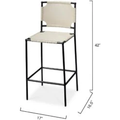 Asher 42 Inch Grey Bar Stool -Outlet Jamie Aura Store 20ashe bsdg 2