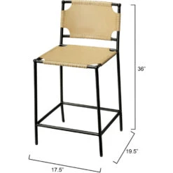 Asher 36 Inch Cashew Counter Stool 6 Asher 36 Inch Cashew Counter Stool -Outlet Jamie Aura Store 20ashe csca 2