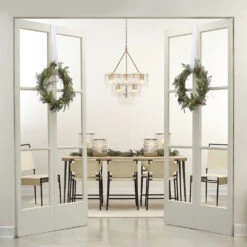 Asher Off White Leather & Black Forged Iron Dining Chair -Outlet Jamie Aura Store 20ashe dcwh 13