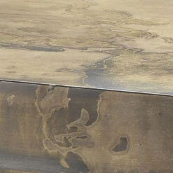 Charlemagne 48 X 15 Inch Acid Washed Metal Console Table -Outlet Jamie Aura Store 20char coaw 3