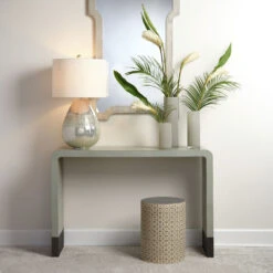 Charlotte 18 X 13 Inch Cream And Grey Side Table -Outlet Jamie Aura Store 20char stgr 4