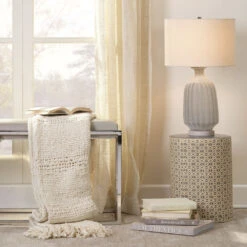 Charlotte 18 X 13 Inch Cream And Grey Side Table -Outlet Jamie Aura Store 20char stgr 6