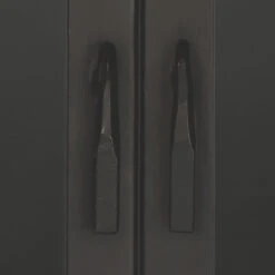 Chauncey Wide Black Iron & Clear Glass Curio Bar Cabinet 11 Chauncey Wide Black Iron & Clear Glass Curio Bar Cabinet -Outlet Jamie Aura Store 20chau cabbk 3