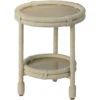 Delta 22 X 18 Inch White Rope Side Table