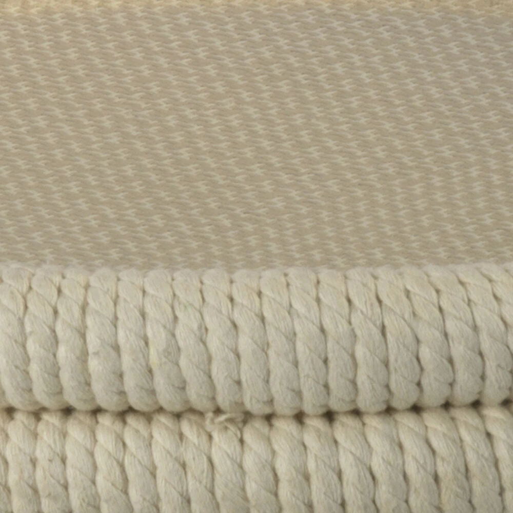 Delta 22 X 18 Inch White Rope Side Table 2 Delta 22 X 18 Inch White Rope Side Table - Image 2