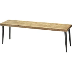 Farmhouse Natural Wood Bench