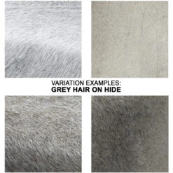 Kai 18 Inch Grey Hide & Black Hand Forged Iron Stool -Outlet Jamie Aura Store 20kai stool 8