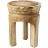 Mesa 17 X 13.5 Inch Natural Wood Wooden Stool