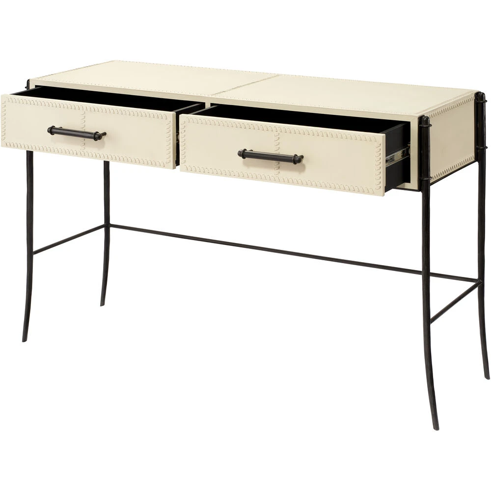 Nevado 50 Inch Off White And Black Console Table 5 Nevado 50 Inch Off White And Black Console Table - Image 5