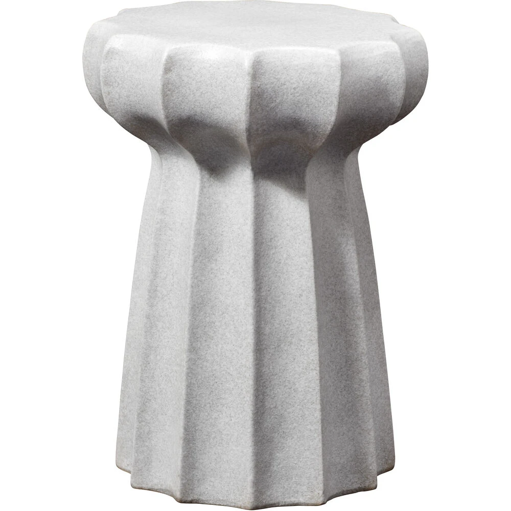 Oyster 19 X 13 Inch Grey Side Table 1 Oyster 19 X 13 Inch Grey Side Table
