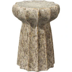 Oyster 18 X 13 Inch Cream Side Table