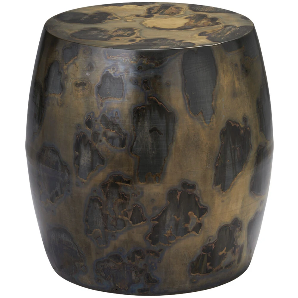 Realm 18 X 17 Inch Acid Washed Metal Side Table 1 Realm 18 X 17 Inch Acid Washed Metal Side Table