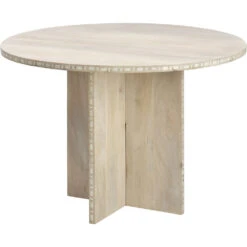 Sama White Patina Bistro Dining Table