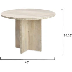 Sama White Patina Bistro Dining Table 6 Sama White Patina Bistro Dining Table -Outlet Jamie Aura Store 20sama bina 2