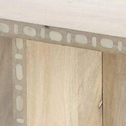 Sama 24 X 20 Inch White Patina Side Table -Outlet Jamie Aura Store 20sama stna 3