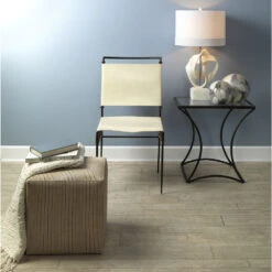 Sweetwater Off White Leather & Black Forged Iron Dining Chair 20 Sweetwater Off White Leather & Black Forged Iron Dining Chair -Outlet Jamie Aura Store 20swee dcwh 6