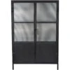 Vitrino Black 2 Door Dresser