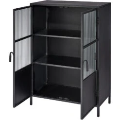 Vitrino Black 2 Door Dresser -Outlet Jamie Aura Store 20vitr2 cabk 4