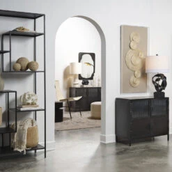 Vitrino 50 Inch Black 6 Door Console -Outlet Jamie Aura Store 20vitr6 cobk 6