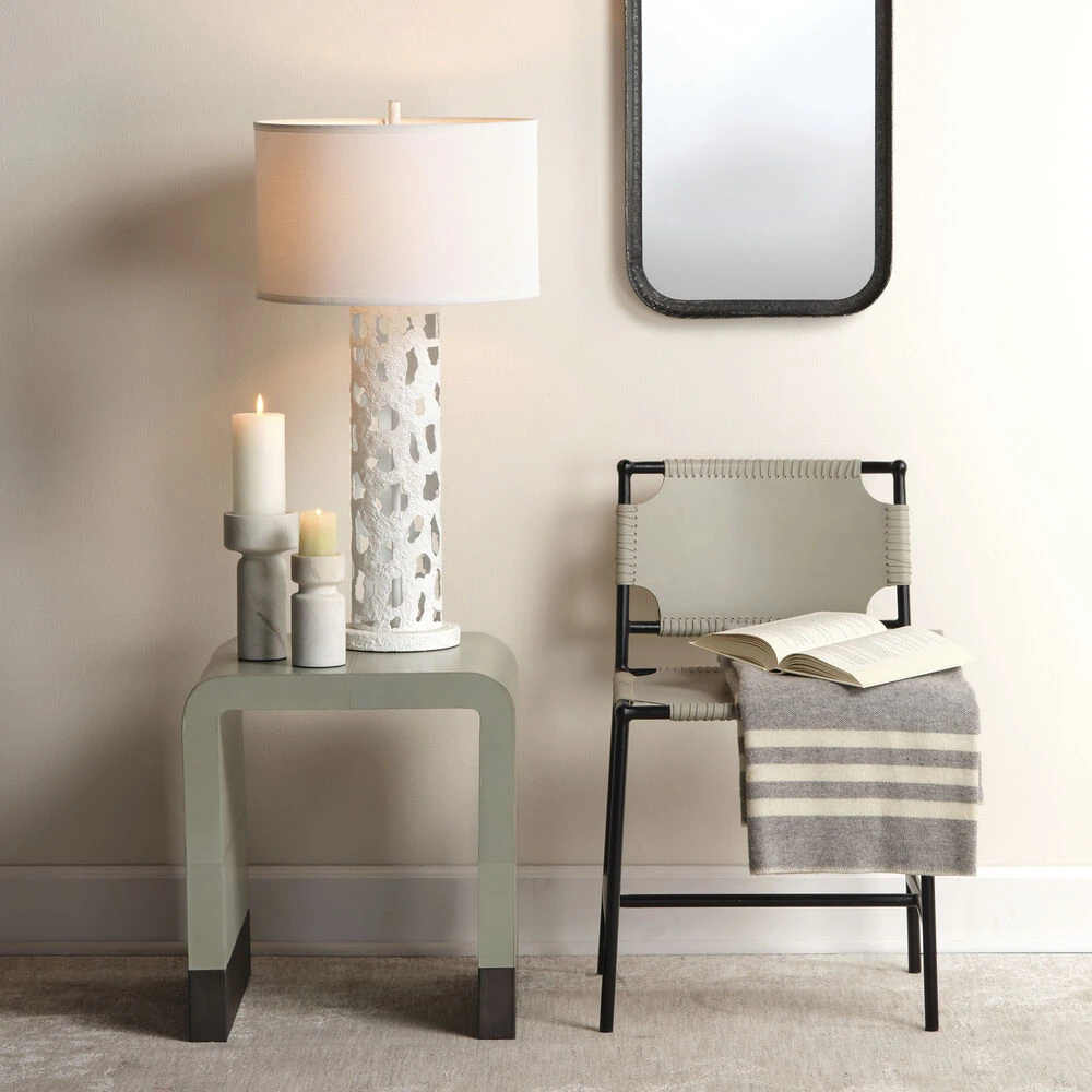 Waterfall 18 X 18 Inch Grey Side Table 2 Waterfall 18 X 18 Inch Grey Side Table - Image 2